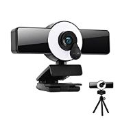 RRP £21.47 Crovida 2K Webcam with Microphone for PC