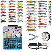 RRP £7.99 Fishing Lure Kits Aceshop 145pcs Fishing Lure Set Fishing