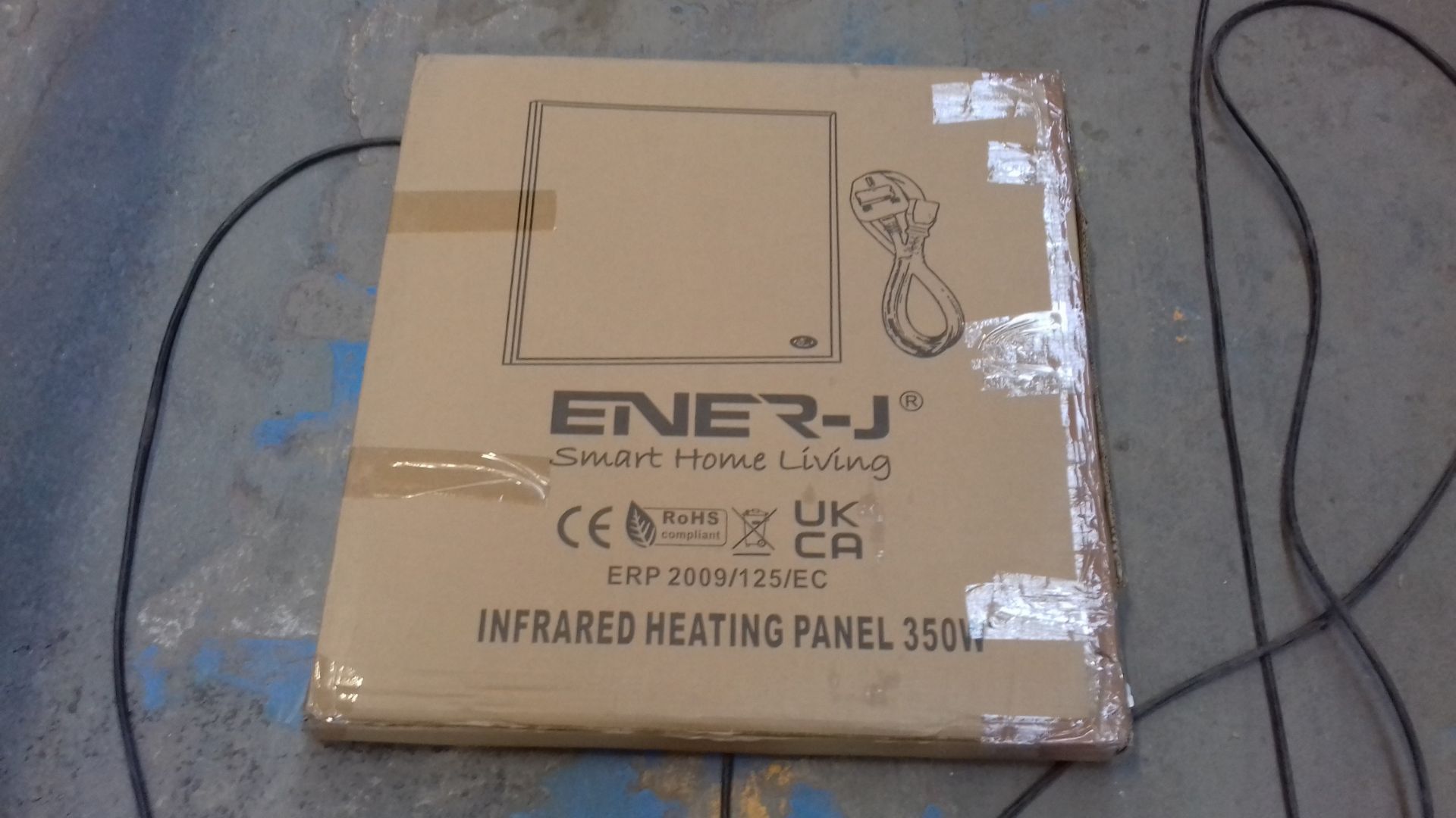 RRP £84.98 CGC White Small Medium Large Infrared Panel Heater - Image 2 of 2