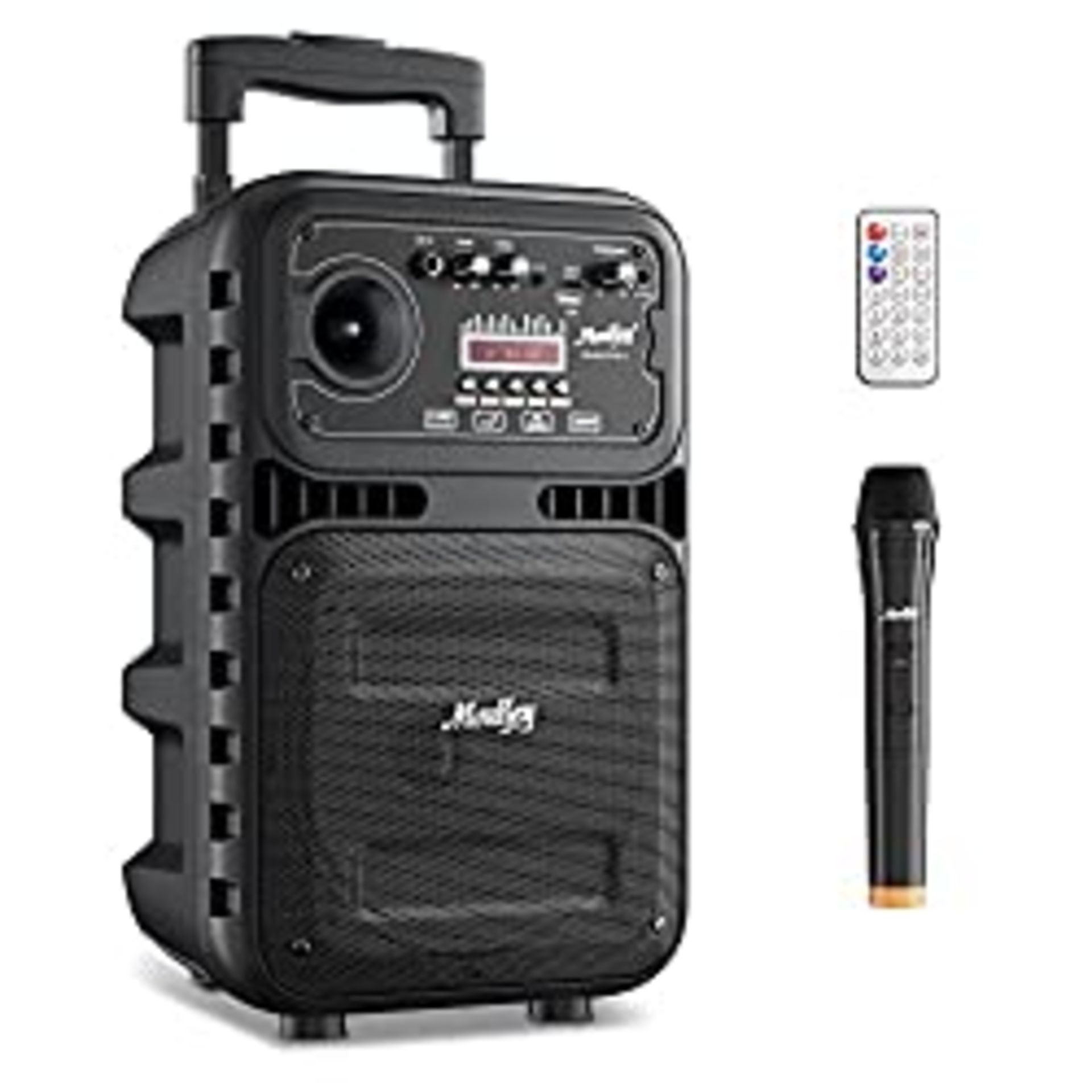 RRP £87.13 Moukey Karaoke Machine PA Speaker with Wireless Microphone for Adults