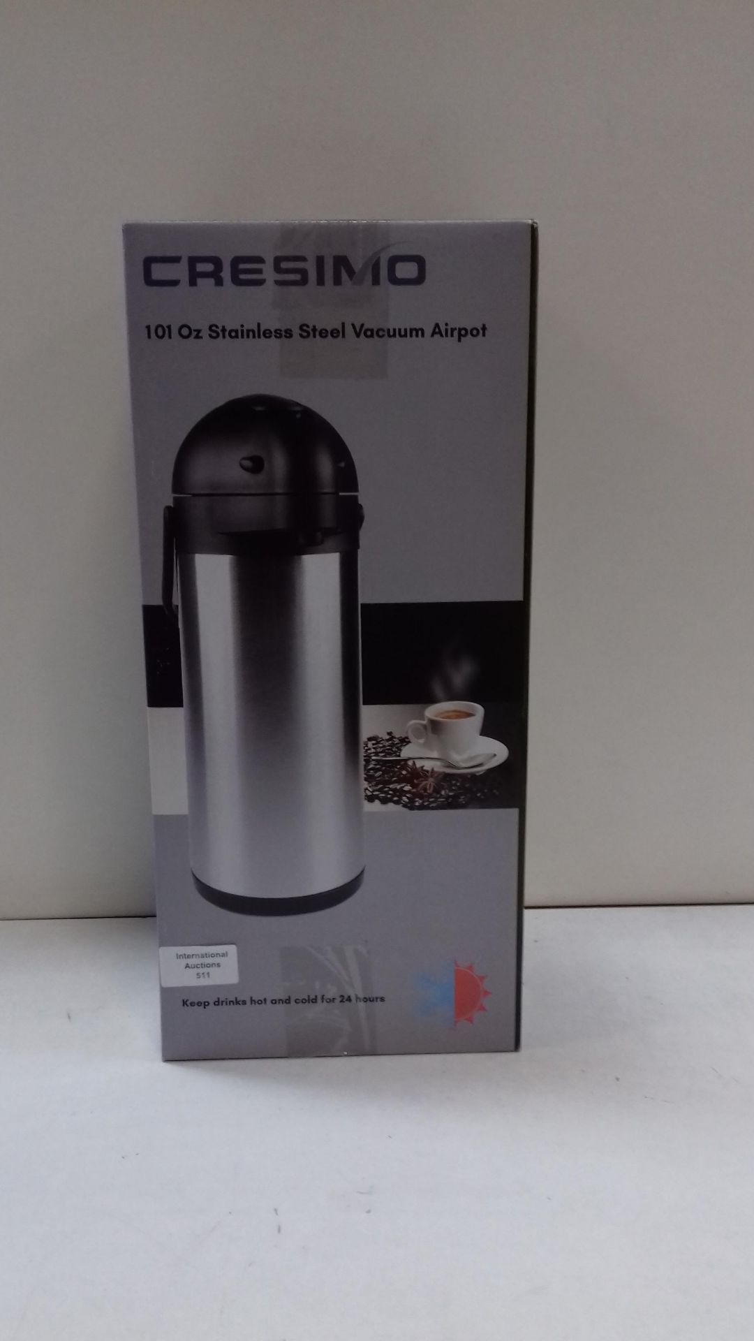 RRP £34.85 3L Pump Action Airpot - Thermal Coffee Flask - Image 2 of 2