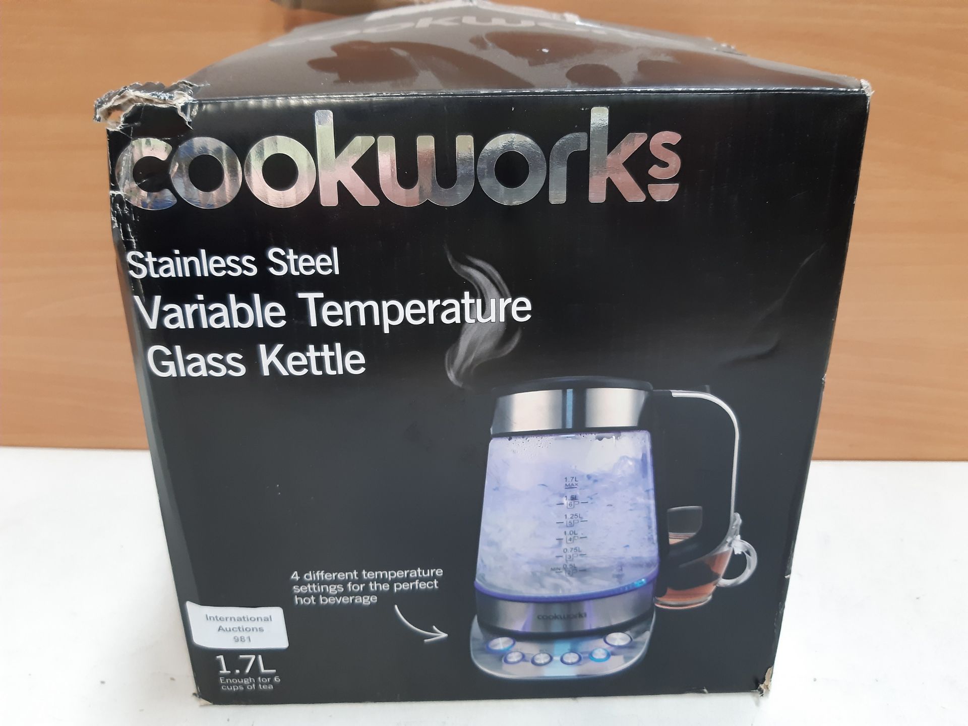 RRP £26.98 Variable Temperature Electric Kettle - Image 2 of 2