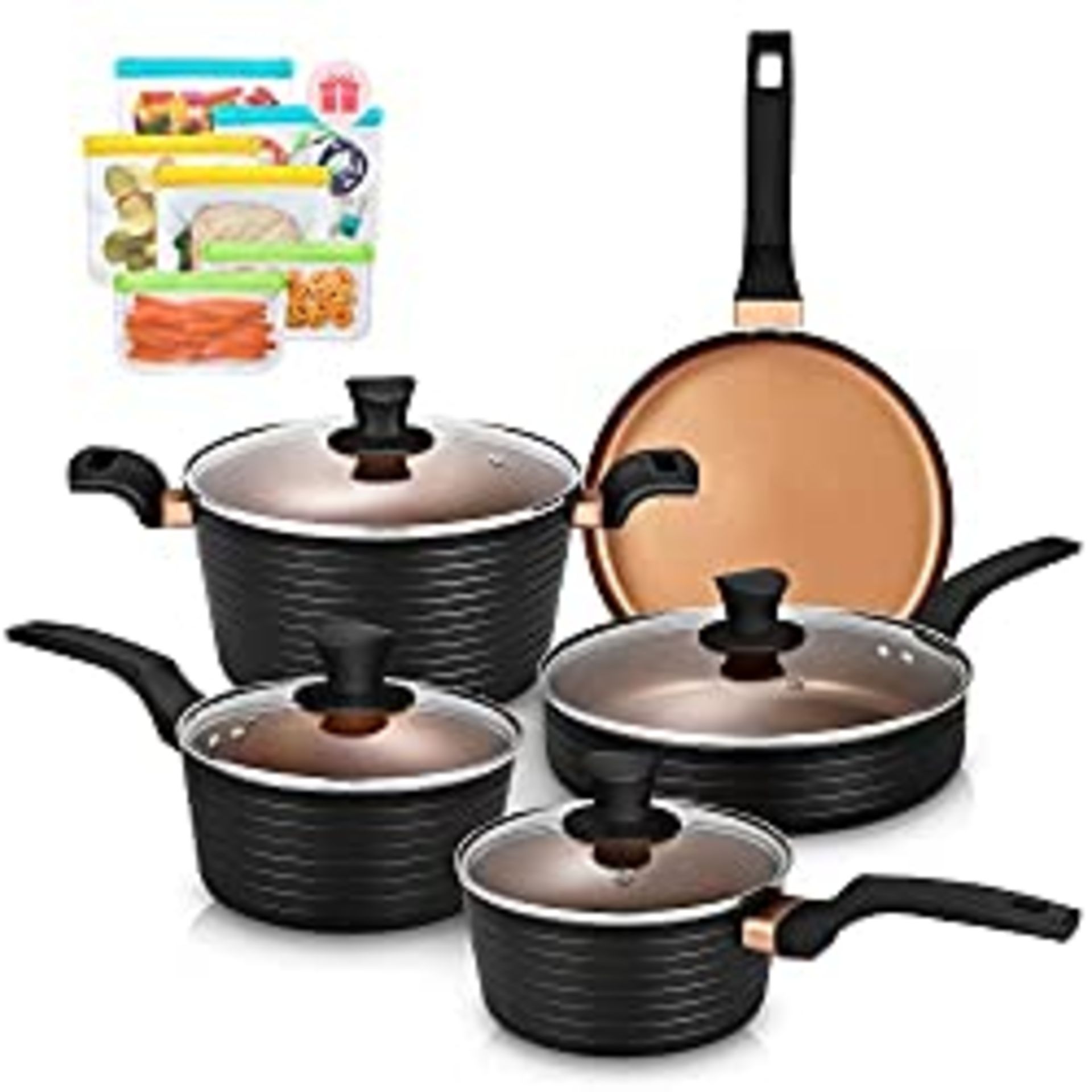 RRP £87.86 Pots and Pans Sets