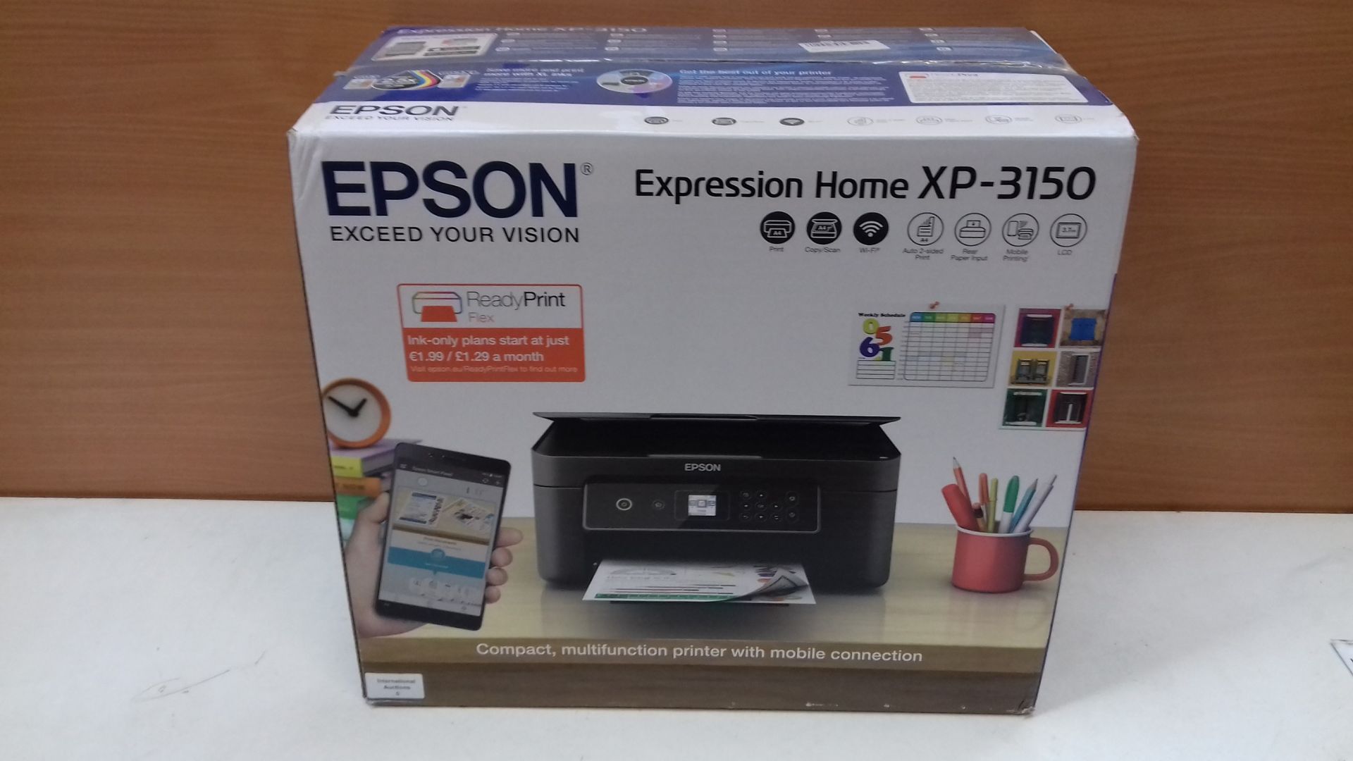 RRP £84.90 Epson Expression Home XP-3150 Print/Scan/Copy Wi-Fi Printer, Black - Image 2 of 2