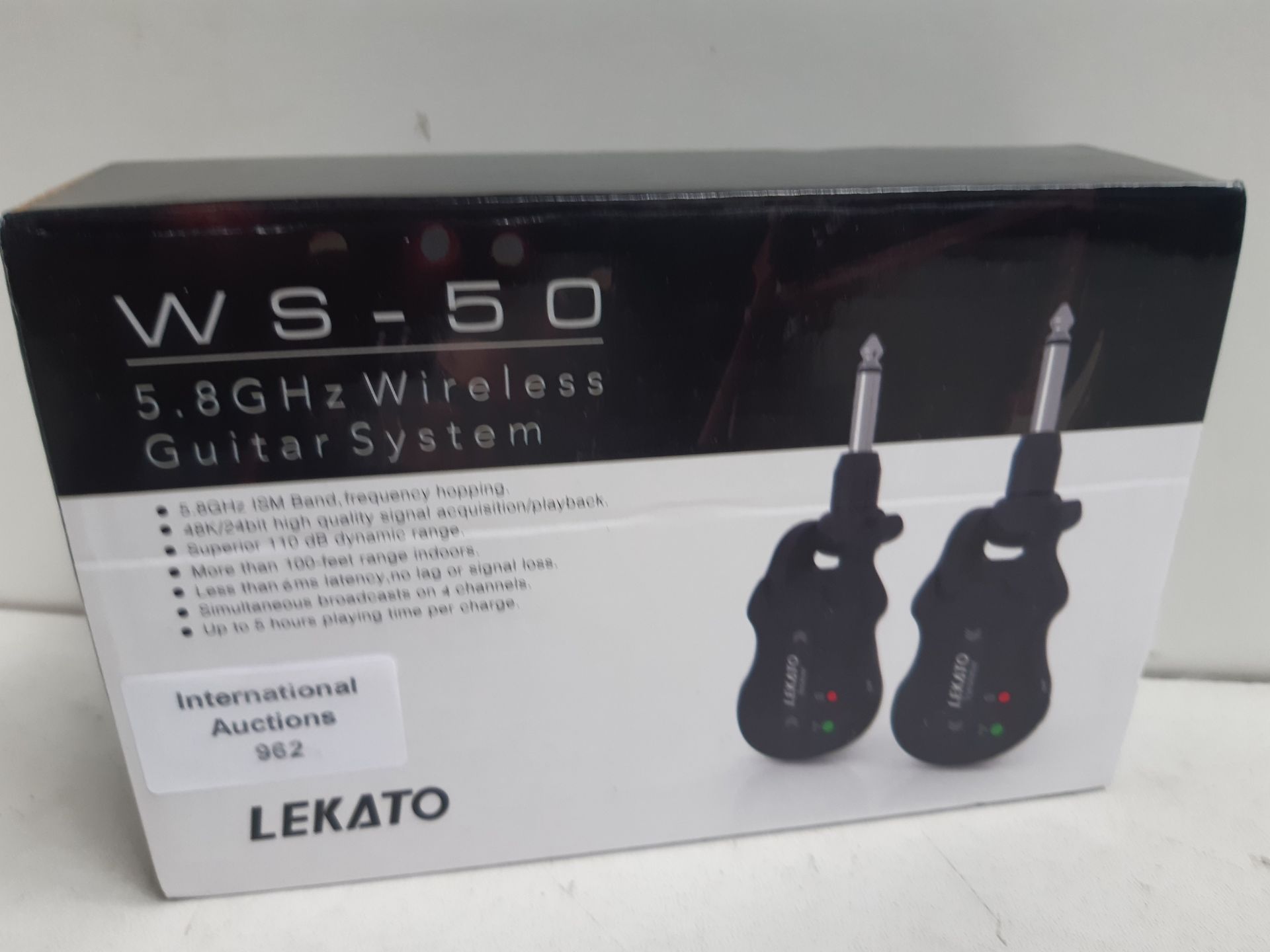 RRP £58.30 LEKATO 5.8Ghz Guitar Wireless Transmitter Receiver - Image 2 of 2