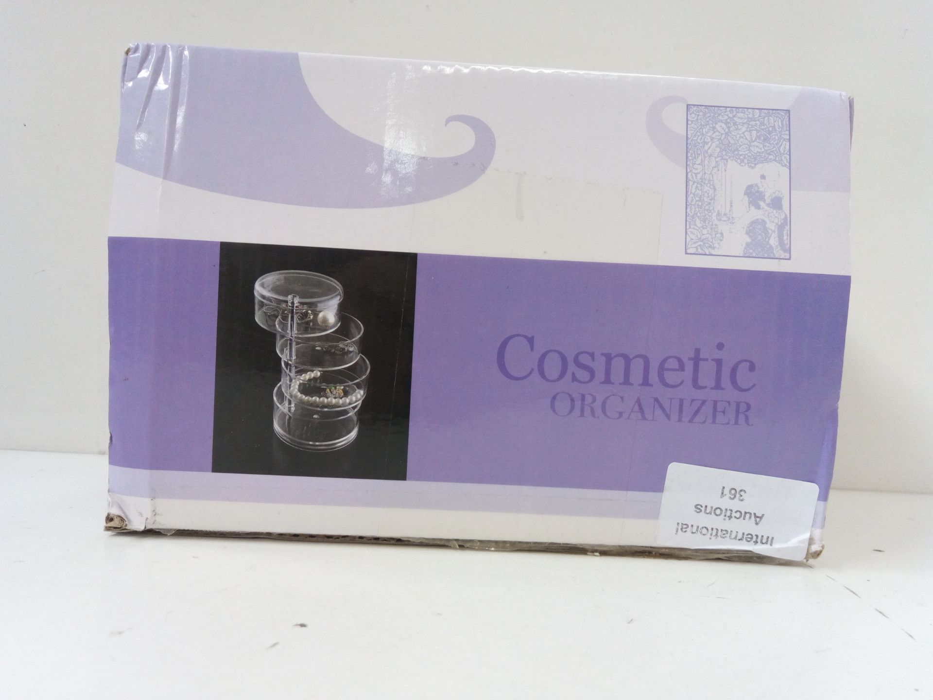 RRP £9.98 Discoball Acrylic Cosmetics Jewellery Storage Box 4-Layer - Image 2 of 2