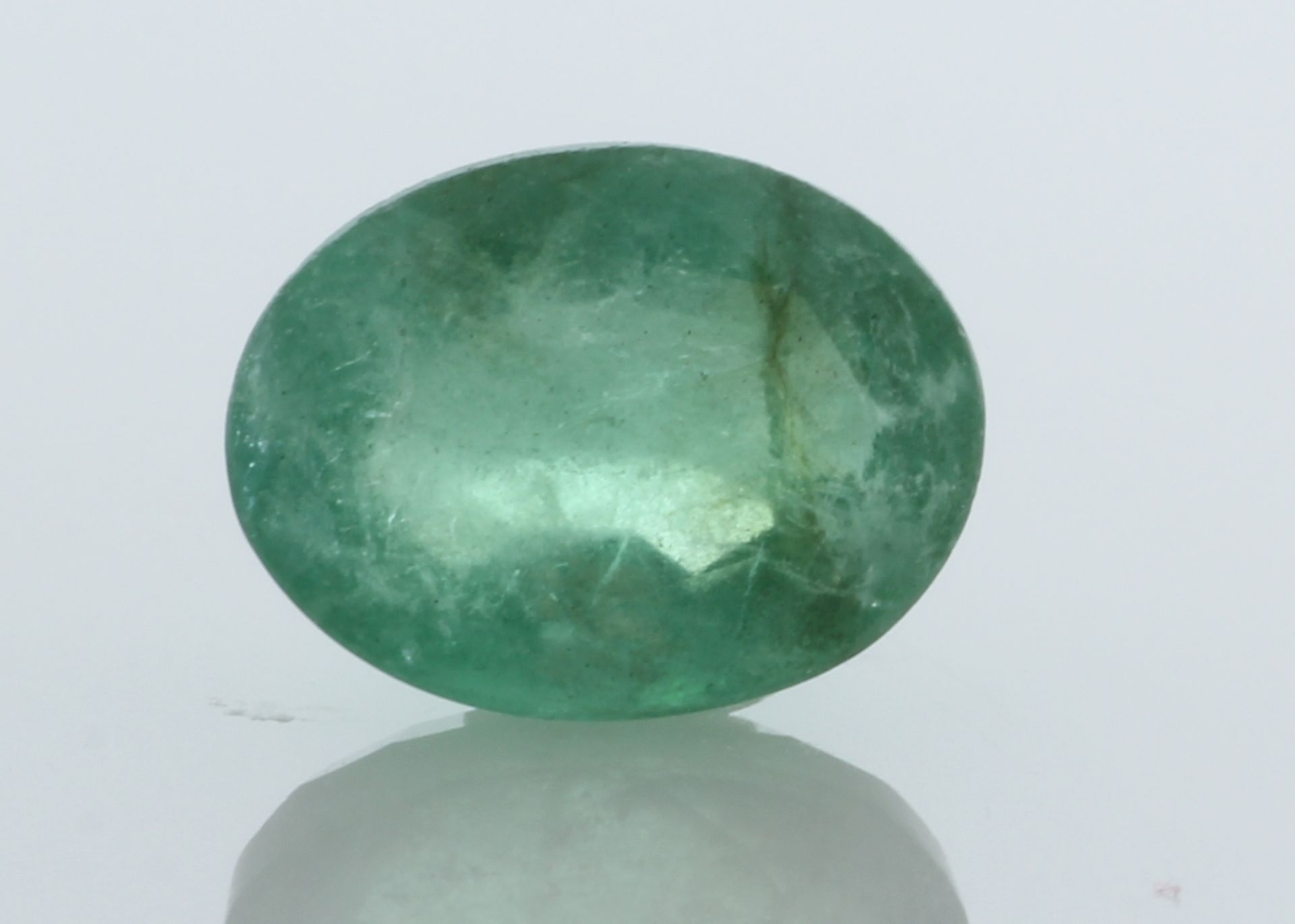 Loose Oval Emerald 2.00 Carats - Valued by AGI £4,000.00 - Loose Oval Emerald 2.00 Colour-Green,
