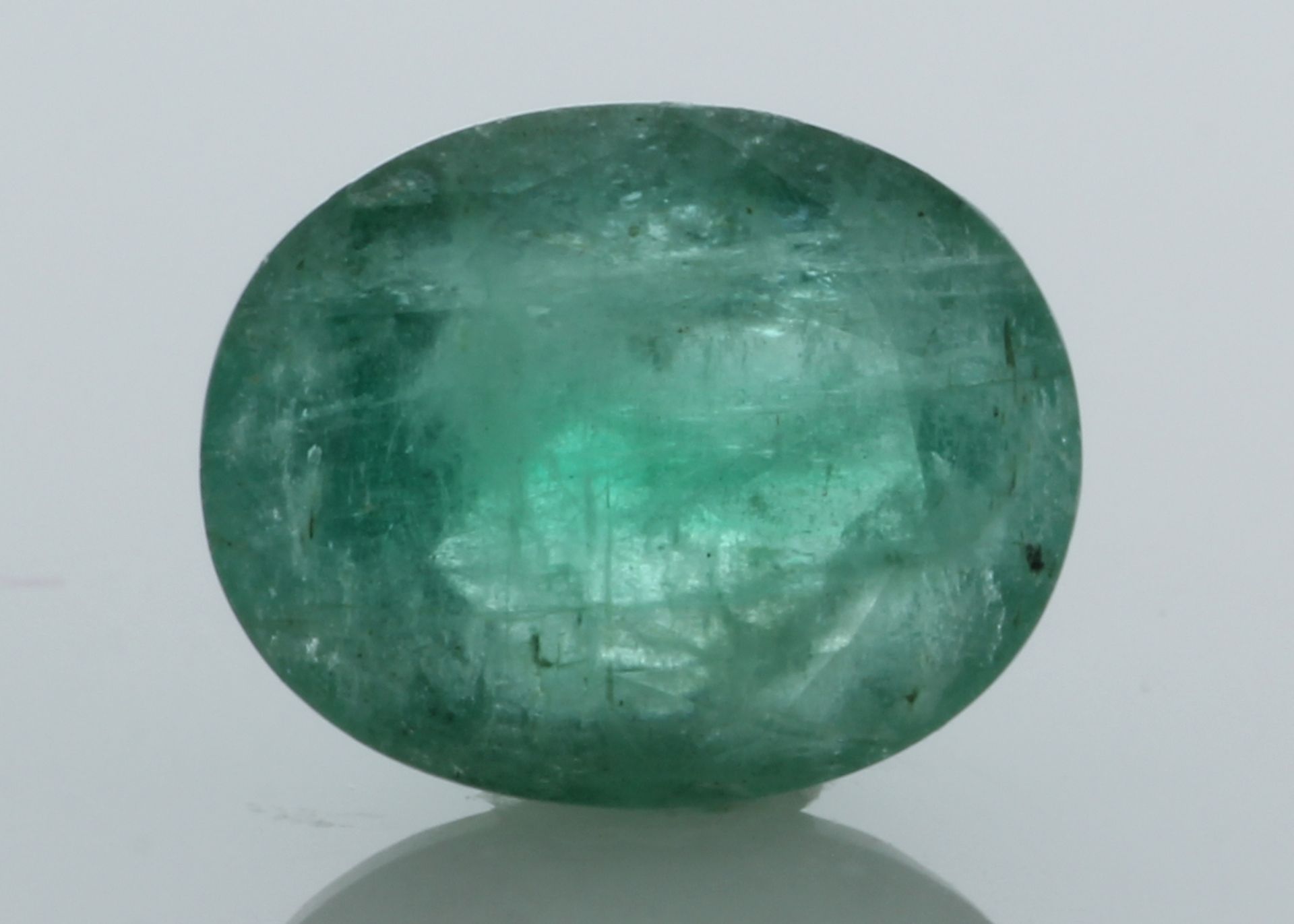 Loose Oval Emerald 3.32 Carats - Valued by AGI £6,640.00 - Loose Oval Emerald 3.32 Colour-Green,