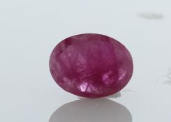 Loose Oval Ruby 1.09 Carats - Valued by AGI £3,270.00 - Loose Oval Ruby 1.09 Colour-Red, Clarity-SI,