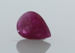 Loose Pear Shape Ruby 0.76 Carats - Valued by AGI £2,280.00 - Loose Pear Shape Ruby 0.76 Colour-Red,