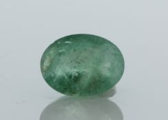 Loose Oval Emerald 1.09 Carats - Valued by AGI £2,180.00 - Loose Oval Emerald 1.09 Colour-Green,