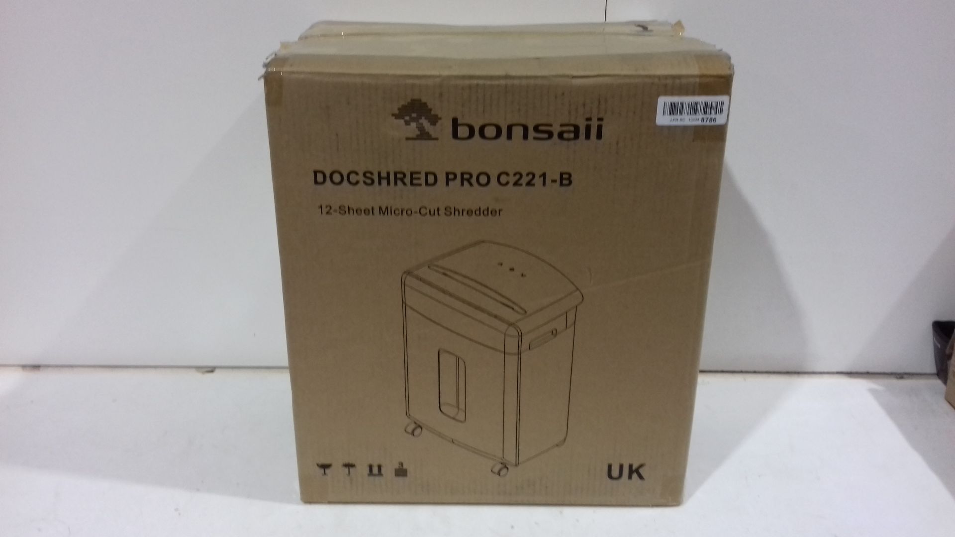 RRP £79.99 Bonsaii 12-Sheet High-Security Micro-Cut (4x10mm) Paper Shredder - Image 2 of 2
