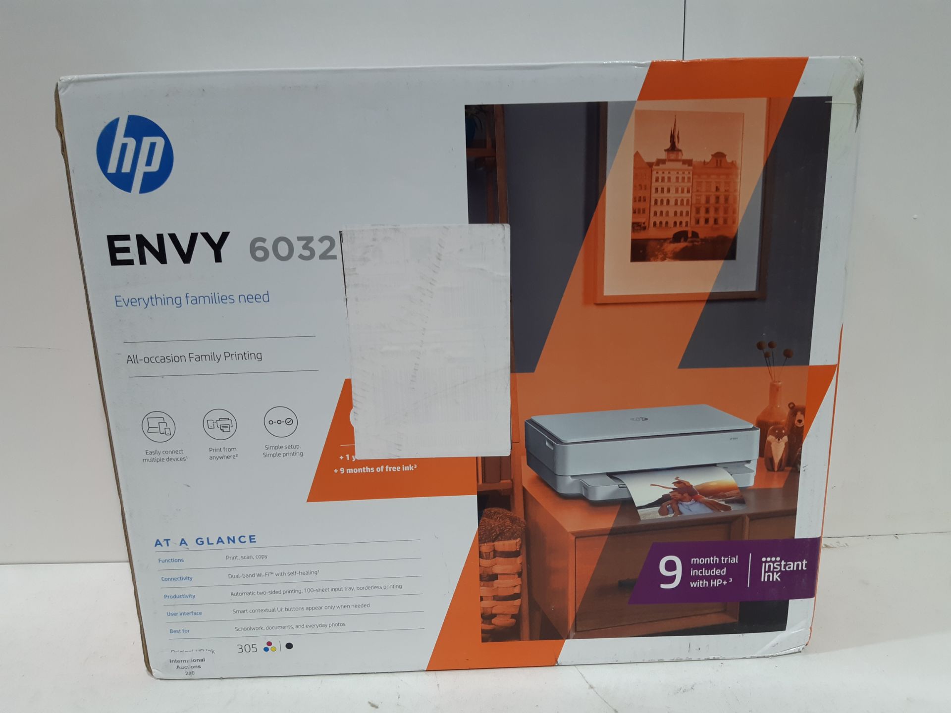 RRP £136.76 HP Envy 6032 All in One Colour Printer with 5 Months of Instant Ink - Image 2 of 2