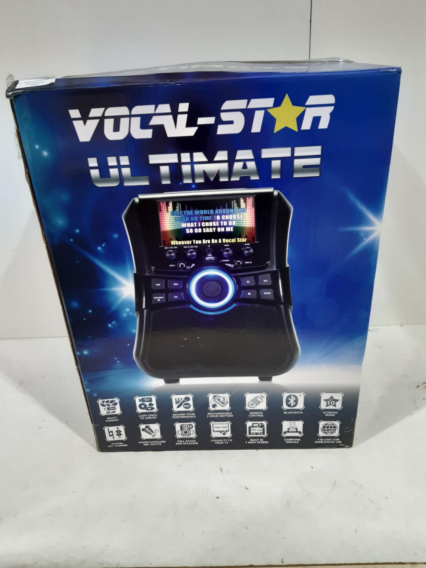 RRP £119.80 Ultimate Portable Karaoke Machine With Screen - Image 2 of 2