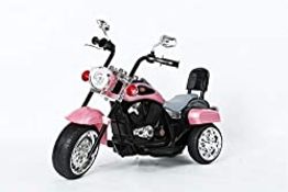 RRP £89.99 Ricco Kids 3 Wheel Chopper Trike Motorcycle Electric