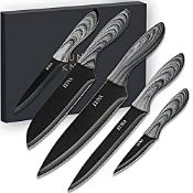 RRP £56.99 5 PCS Kitchen Knife Boxed Set Japanese Knives for Cooking - Chef