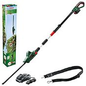 RRP £159.98 Bosch 06008B3070 Cordless Telescopic Hedge Trimmer UniversalHedgePole 18