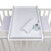RRP £41.80 Tutti Bambini Universal Cot Top Changer in Fresh White | 2 Pull-Out Shelves