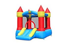 RRP £149.99 HappyHop - Happy Hop 9221. Castillo Hinchable: Bouncer with slide and hoop.