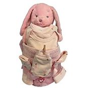 RRP £35.99 Baby Nappy Cake Pink Bunny