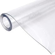 RRP £44.99 Anladia 2mm Strong Clear Plastic Table Cloth Cover