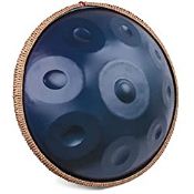 RRP £247.44 Blue Harmonic Handpan Drum in D Minor 9 Notes 22 Inch