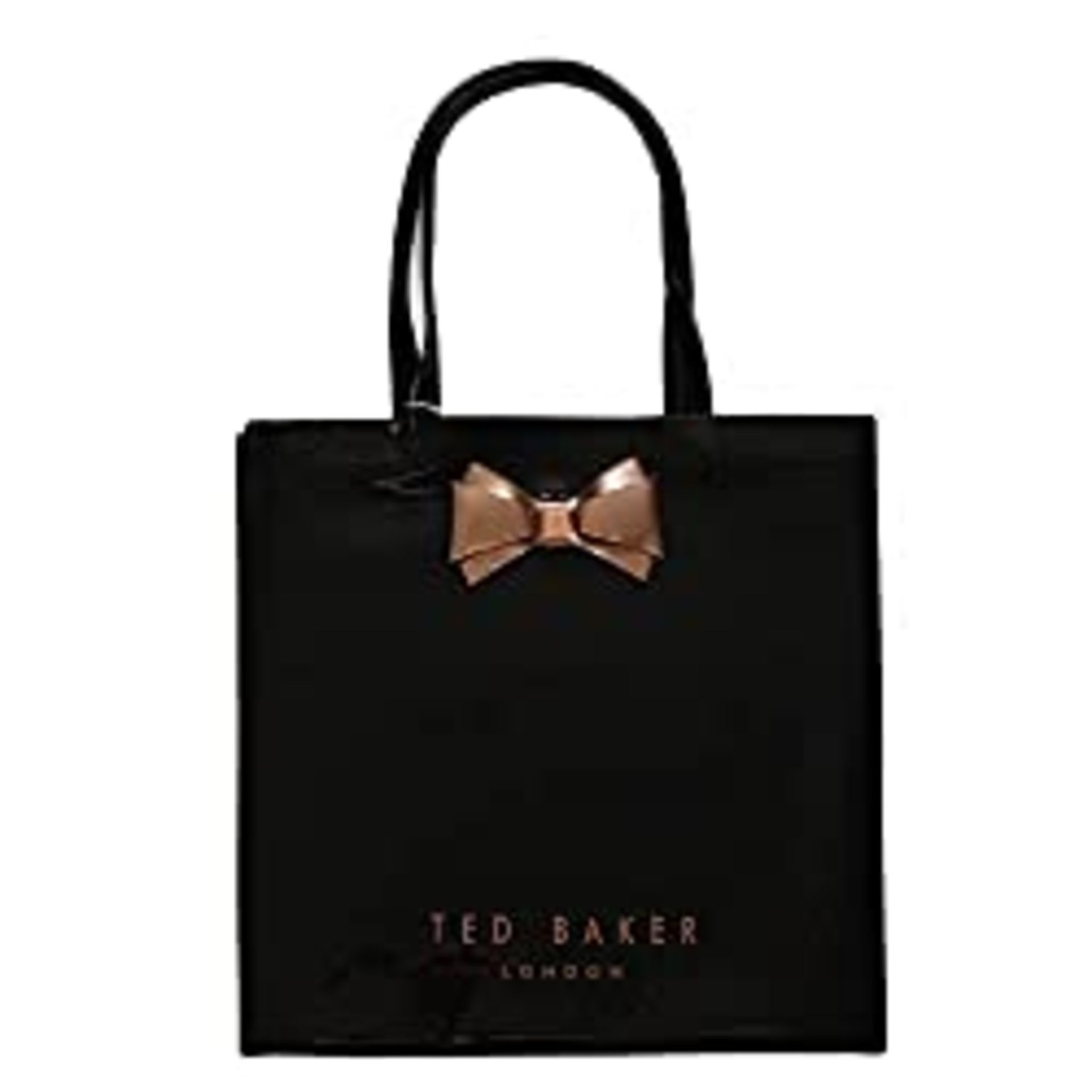 RRP £39.98 Ted Baker Women Plain Bow Icon Shopper Bag 'ALACON' Size Large (Black)