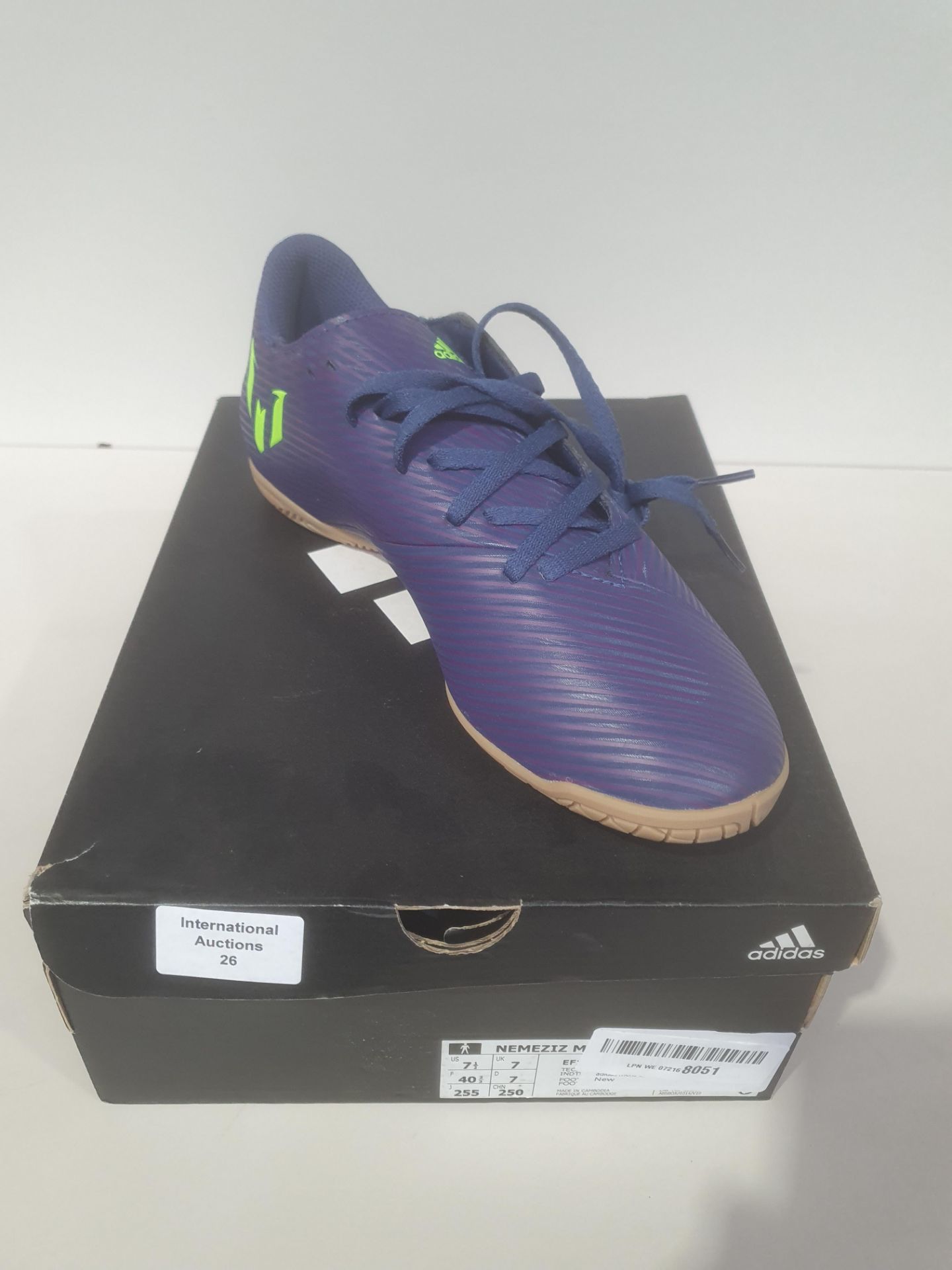 RRP £30.73 BRAND NEW STOCK adidas mens EF1810 Nemeziz Messi 19.4 in Blue Size: 7 UK - Image 2 of 2