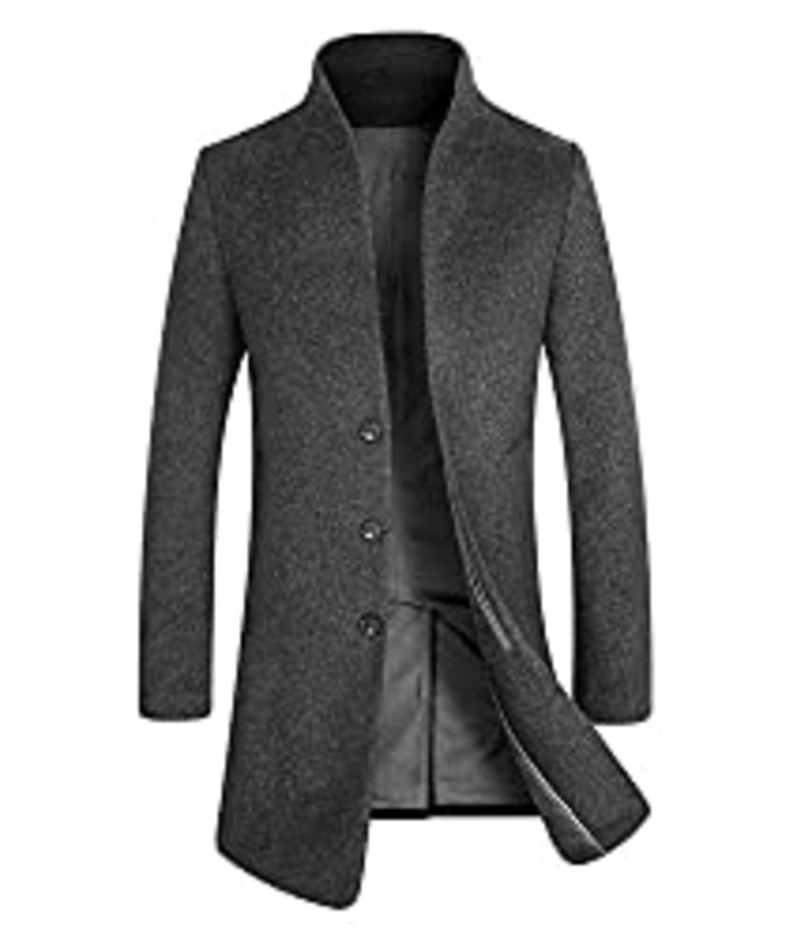 RRP Â£72.98 APTRO Mens Wool Coats Winter Jacket Warm Overcoat Long