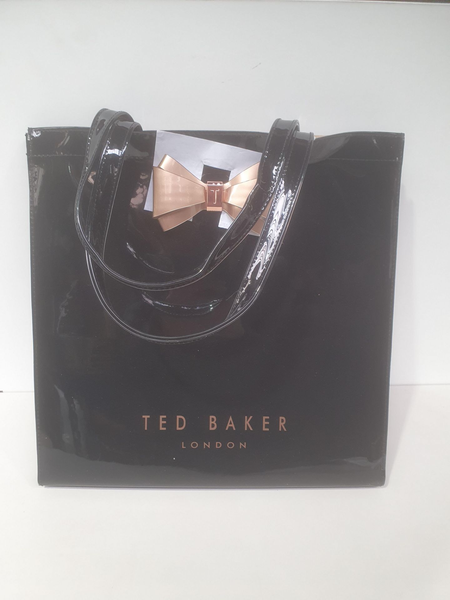 RRP £39.98 Ted Baker Women Plain Bow Icon Shopper Bag 'ALACON' Size Large (Black) - Image 2 of 2