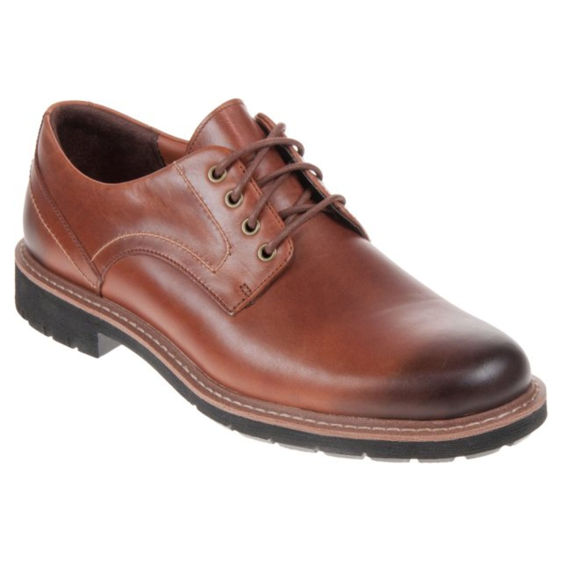 RRP £55.08 Clarks Men's Batcombe Hall Derbys, Brown Dark Tan Lea, 8.5 UK