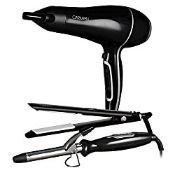 RRP £33.98 Carmen C85039 3-in-1 Hair Styling Set with Hair Dryer