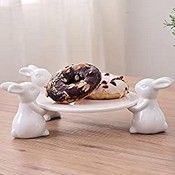 RRP £24.98 Bunny Rabbit Ceramic Plate