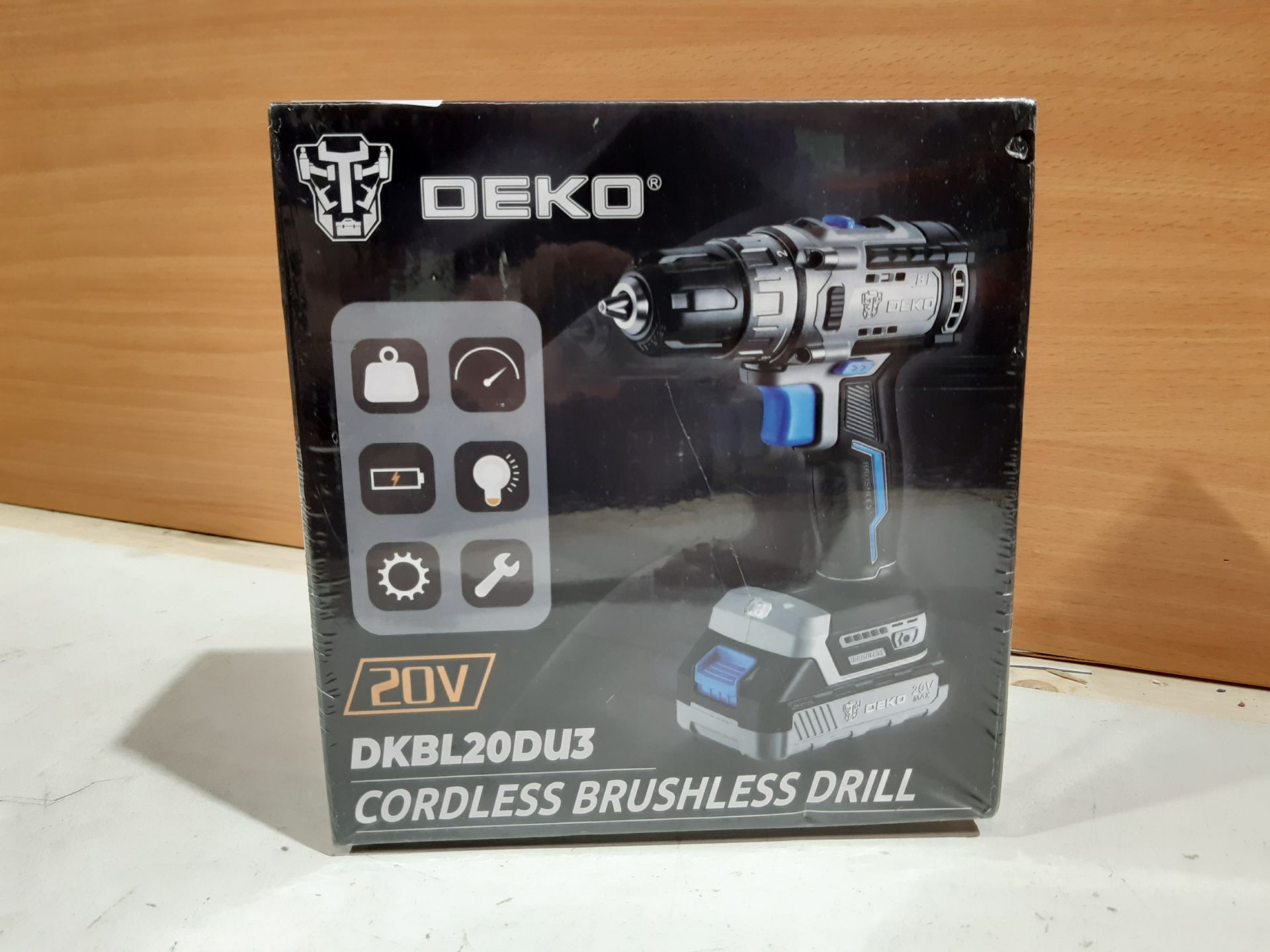 RRP £43.51 DEKOPRO 13Pc Cordless Drill Driver 20V-Max Lithium-Ion Combi Drill - Image 2 of 2