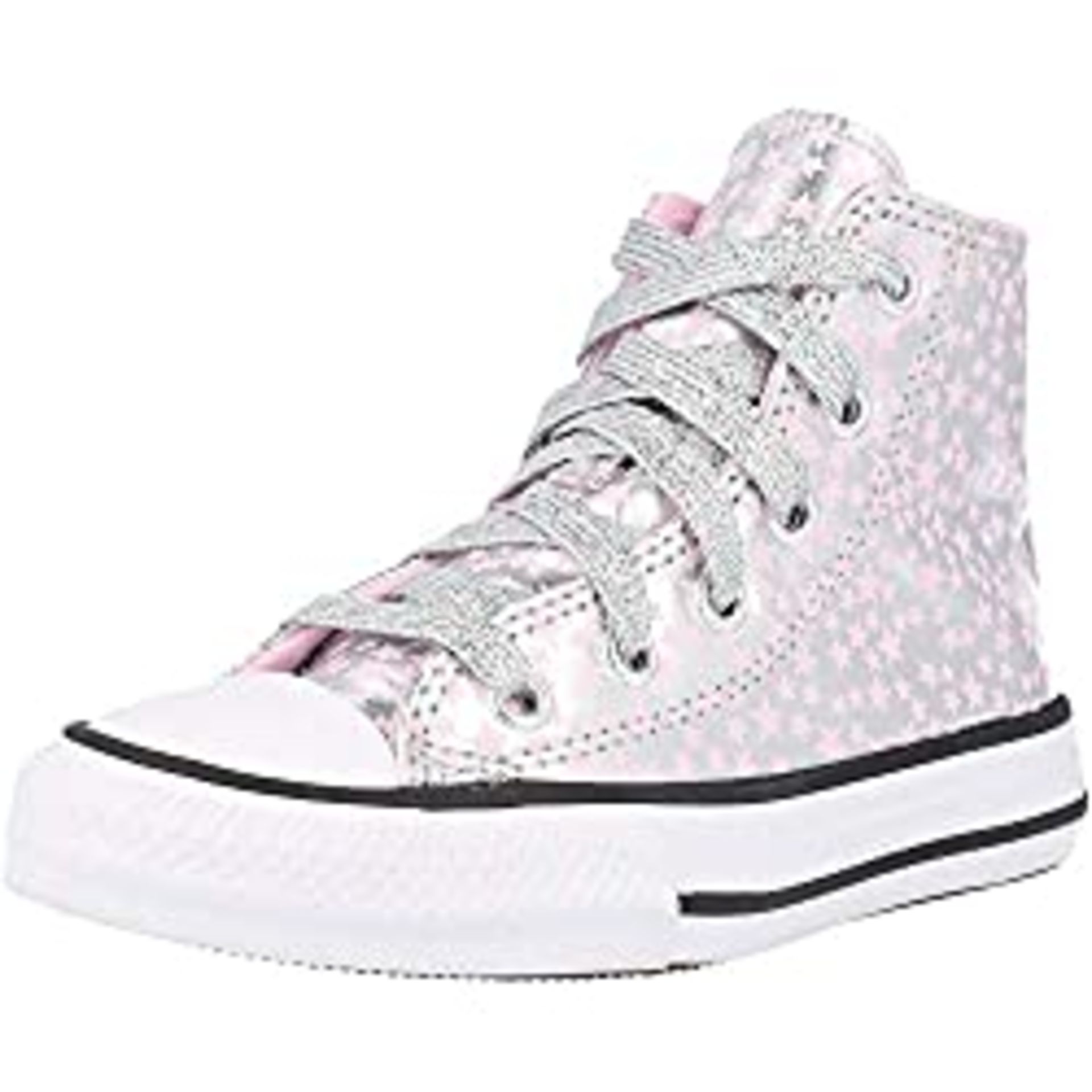 RRP £34.99 Converse Chuck Taylor All Star She's A Star Hi Silver/Pink