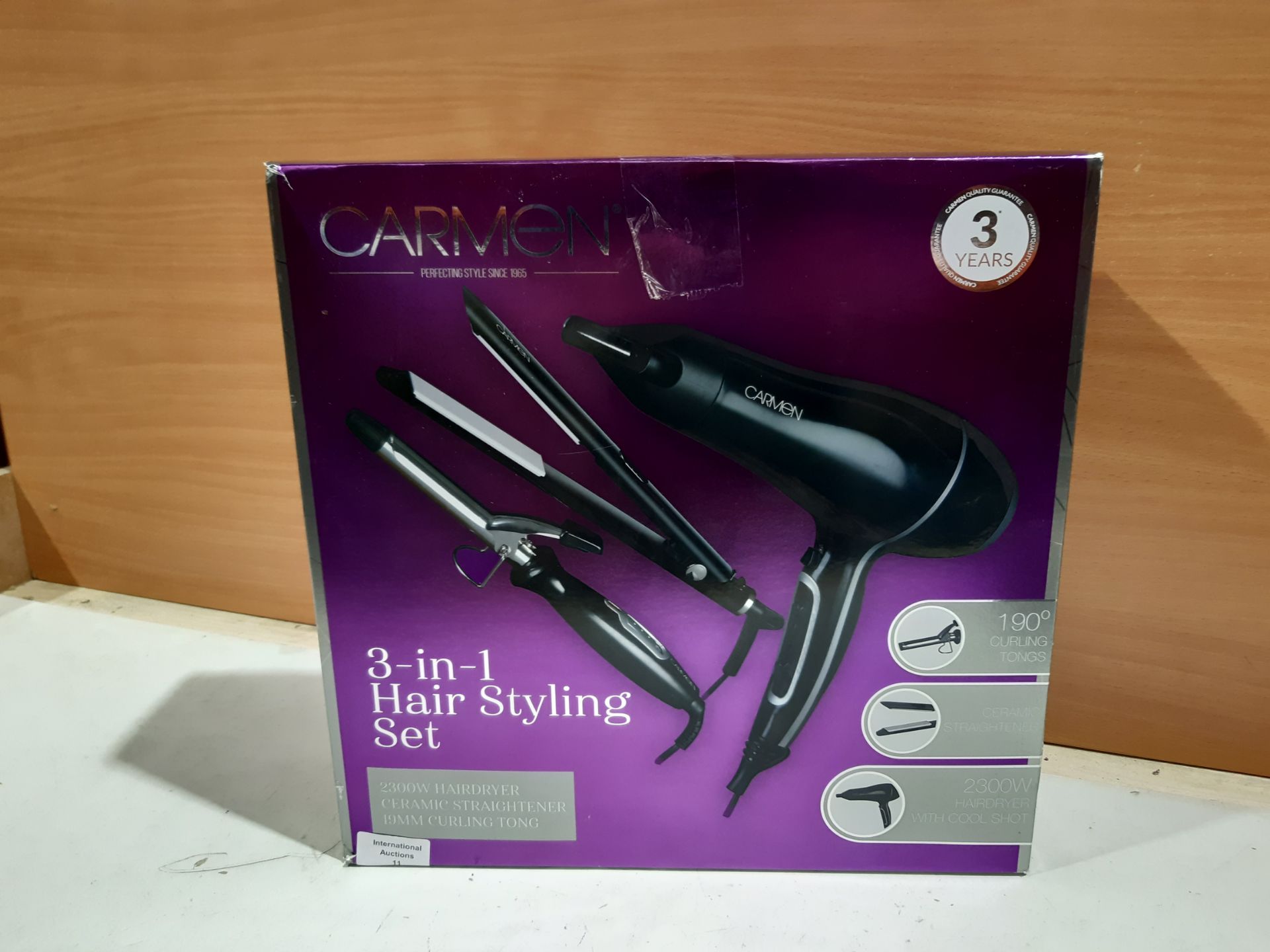 RRP £33.98 Carmen C85039 3-in-1 Hair Styling Set with Hair Dryer - Image 2 of 2