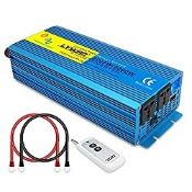 RRP £199.99 2000Watt Pure Sine Wave Inverter Peak Power 4000 Watt