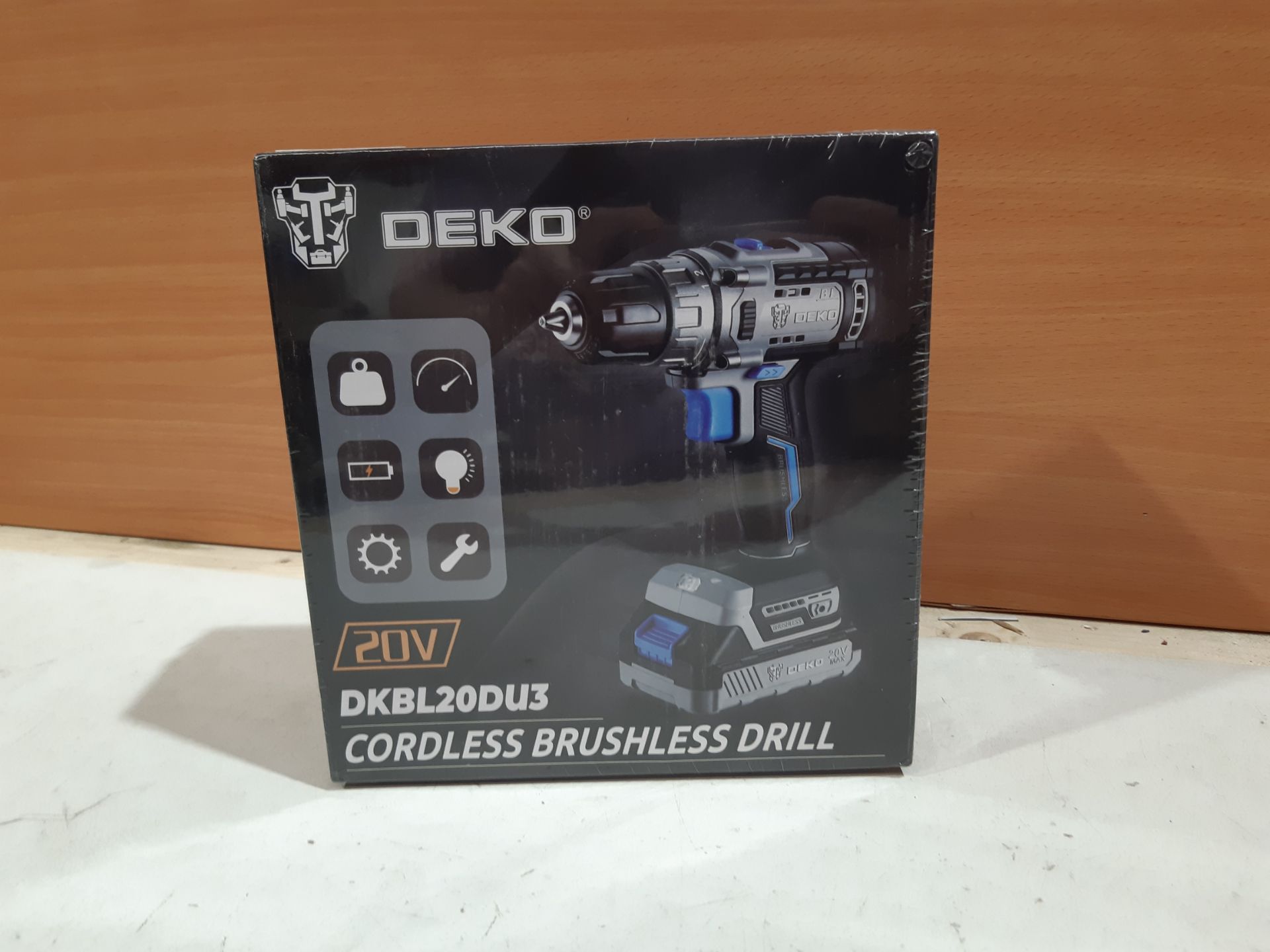 RRP £43.51 DEKOPRO 13Pc Cordless Drill Driver 20V-Max Lithium-Ion Combi Drill - Image 2 of 2