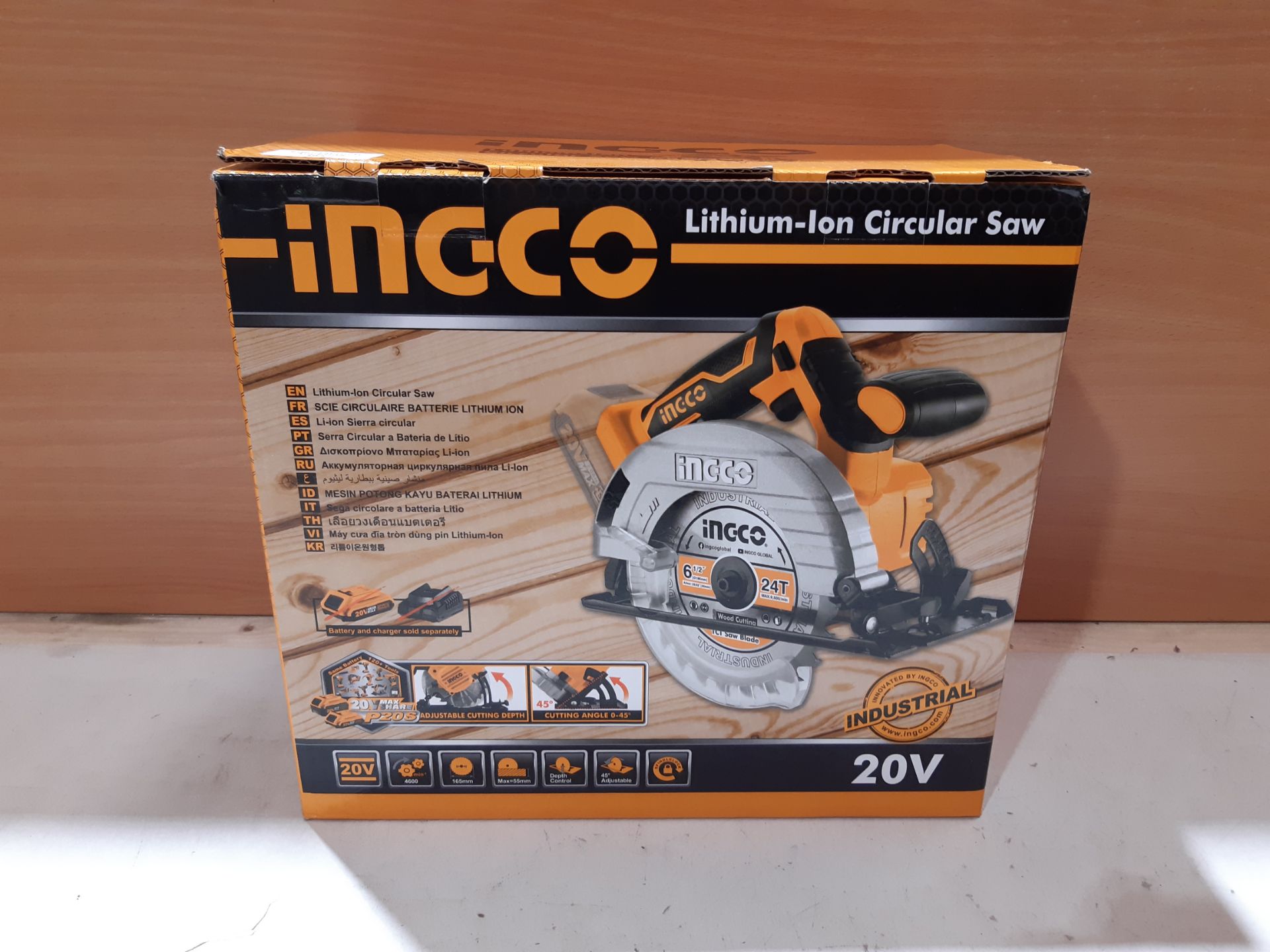 RRP £73.99 INGCO Cordless Circular Saw 20V Li-Ion Electric Circular Saws 4600 RPM - Image 2 of 2