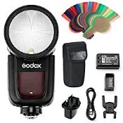 RRP £229.00 Godox V1-C Round Head Camera Flash Speedlite