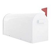 RRP £39.70 Rottner Steel US Mail Box - White Post Box