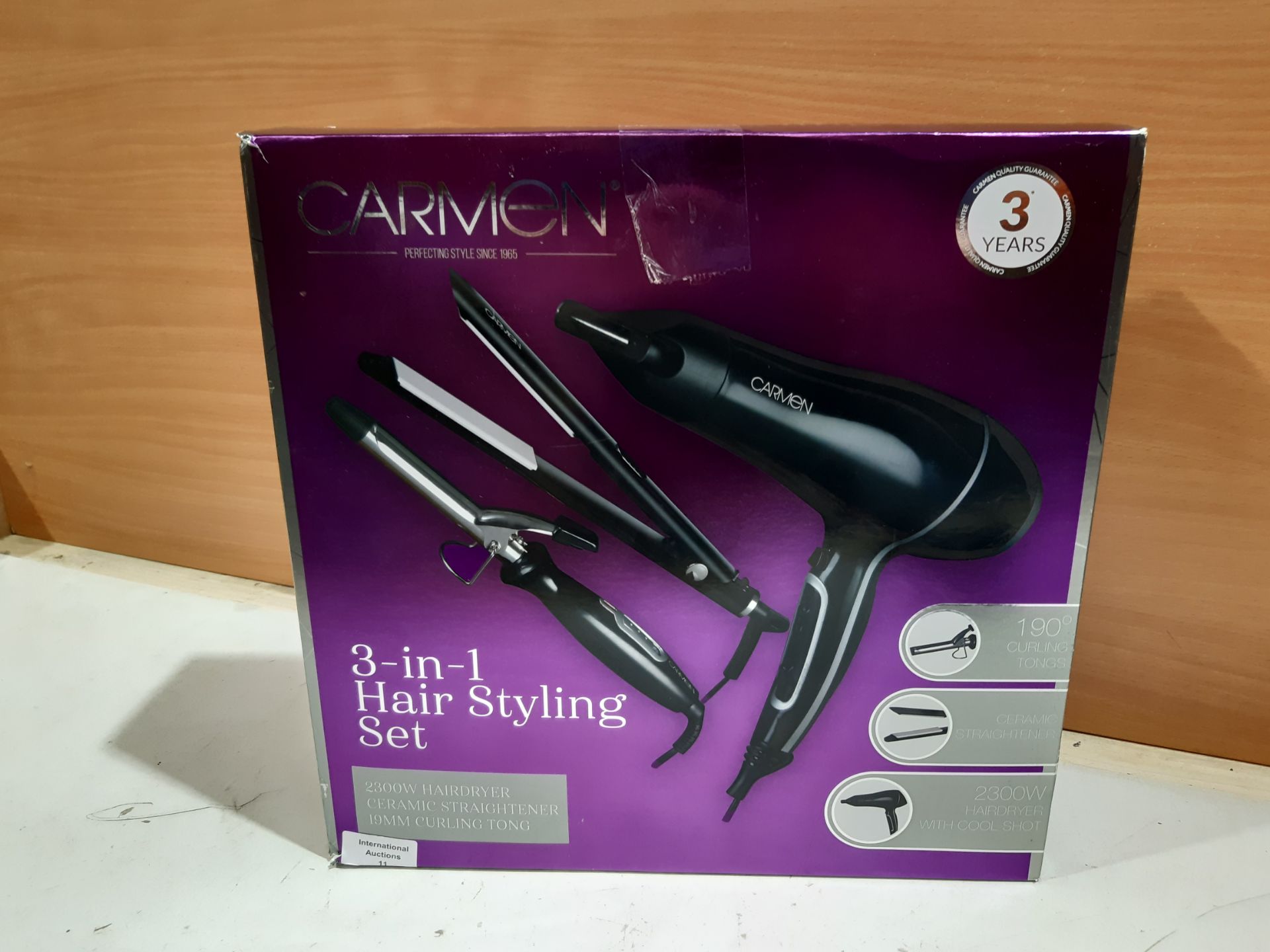 RRP £33.98 Carmen C85039 3-in-1 Hair Styling Set with Hair Dryer - Image 2 of 2