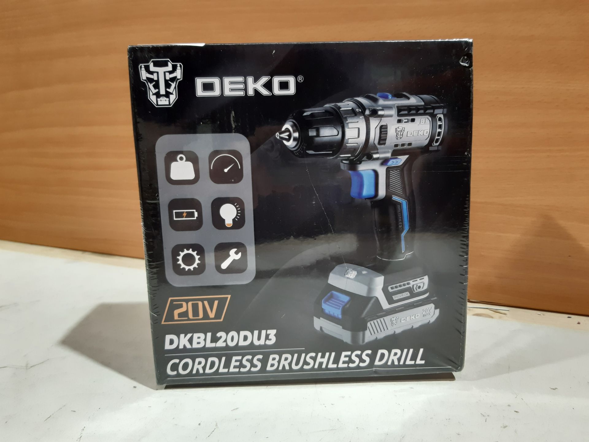 RRP £43.51 DEKOPRO 13Pc Cordless Drill Driver 20V-Max Lithium-Ion Combi Drill - Image 2 of 2