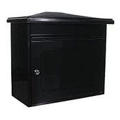 RRP £59.70 Worthersee Extra Large Steel Mail Box A4 Post Box Letter Box Black Anthracite