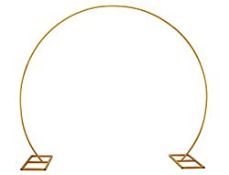 RRP £66.19 PILIN Metal Gold Round Balloon Arch DIY Curved Arches