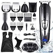 RRP £31.99 Beard Trimmer Hair Clipper Kit for Men