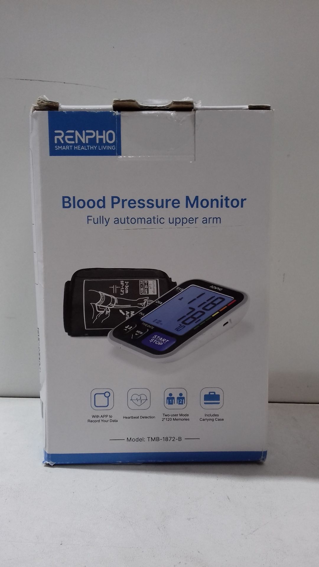 RRP £33.98 RENPHO Smart Blood Pressure Monitor - Wireless Upper Arm Blood Pressure Machine - Image 2 of 2