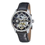 RRP £99.98 Thomas Earnshaw ES-8006-04 Skeleton Longtitude Men Watch, Black