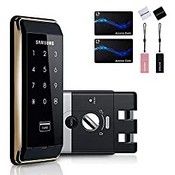 RRP £129.98 SAMSUNG SHS-D500 Digital Door Rim Lock + 6 Key Tags, English Manual