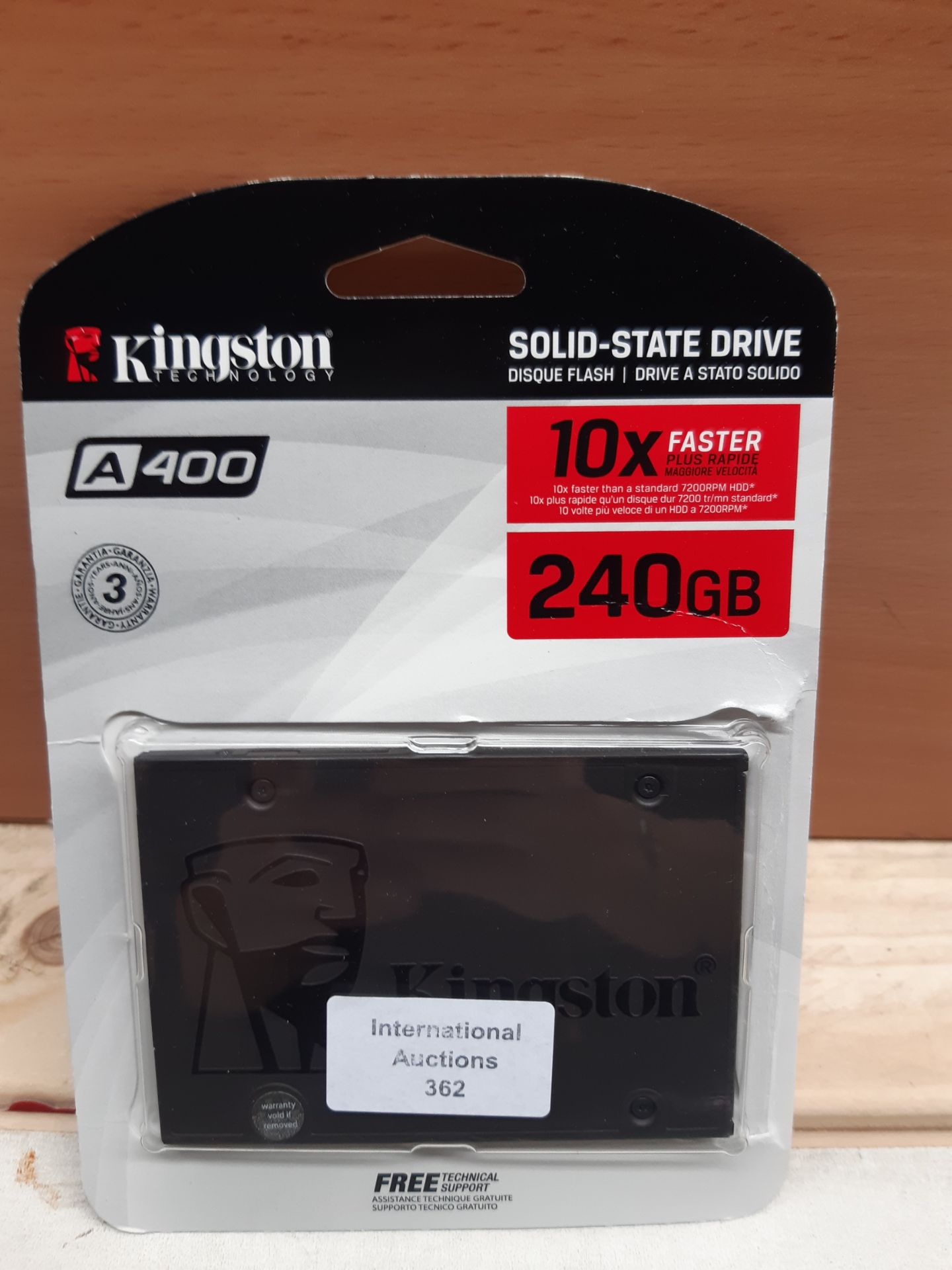 RRP £28.58 Kingston SSDNow A400 240GB SATA 3 Solid State Drive (SA400S37/240G), Black - Image 2 of 2